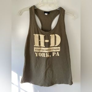 Harley-Davidson Women’s Medium Racerback Army Green Tank York,PA
